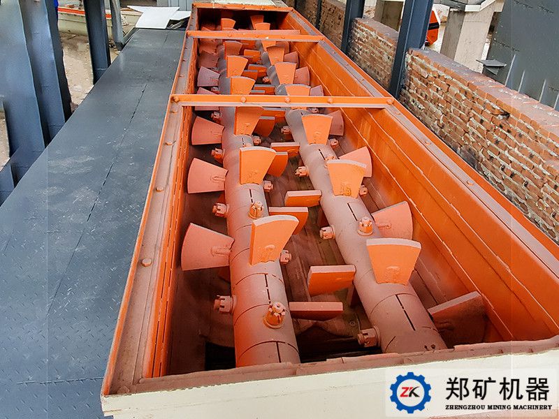 青岛年产20万m³陶粒生产线项目双轴搅拌机 
